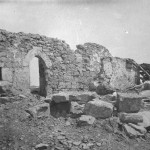 Ruinas de la ermita de Sta.Cruz de Bizkargi en 1937